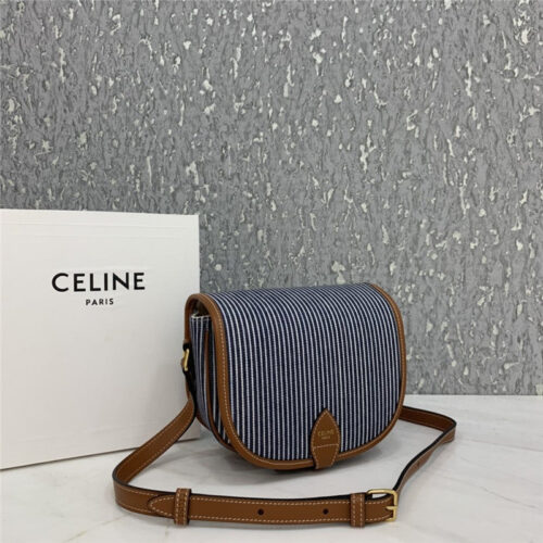 High Quality Luxury Celine Folco Triomphe Canvas Medium Handbag Bags product detail