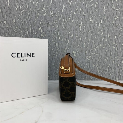 High Quality Luxury Celine Small Camera Bag In Triomphe Canvas Bags product detail