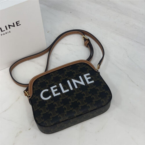 High Quality Luxury Celine Small Camera Bag In Triomphe Canvas Bags product detail