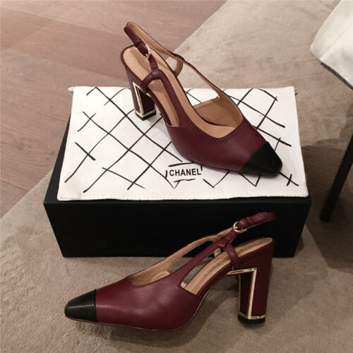 High Quality Luxury Chanel Block Heel Sandals – Style 55622 alternate view