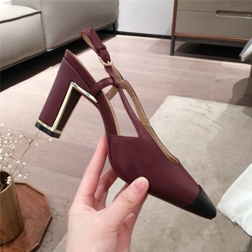 High Quality Luxury Chanel Block Heel Sandals – Style 55622 product detail