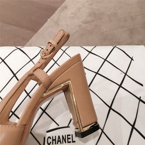 High Quality Luxury Chanel Block Heel Sandals – Style 52230 product detail
