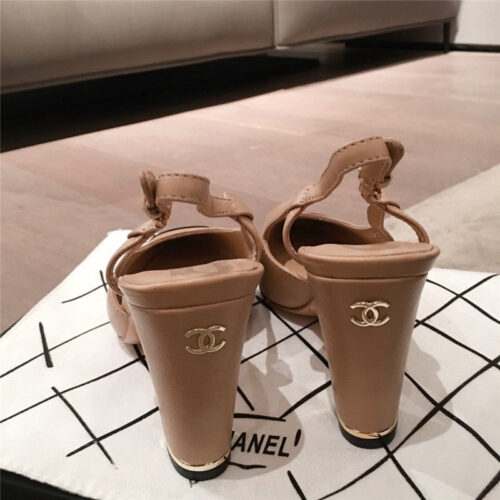 High Quality Luxury Chanel Block Heel Sandals – Style 52230 product detail