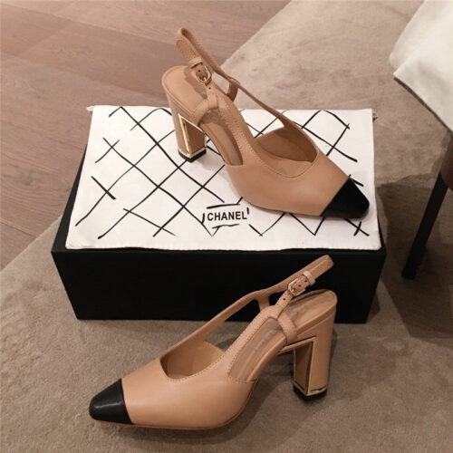 High Quality Luxury Chanel Block Heel Sandals – Style 52230 alternate view