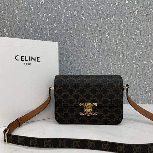 High Quality Luxury Celine Triomphe Canvas Shoulder Bag
