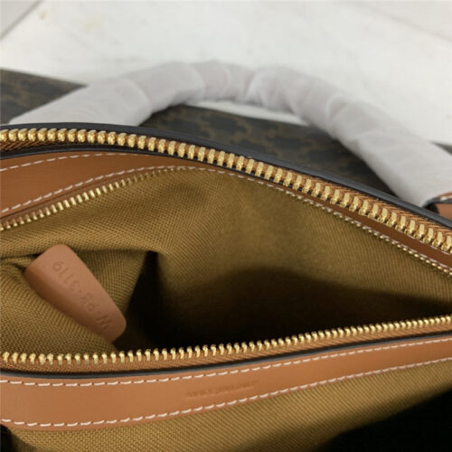 High Quality Luxury Celine Boston Bag In Triomphe Canvas product detail