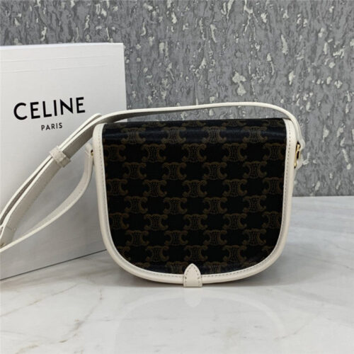 High Quality Luxury Celine Folco Triomphe Canvas Medium Bags – Style 24801 alternate view