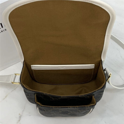 High Quality Luxury Celine Folco Triomphe Canvas Medium Bags – Style 24801 product detail
