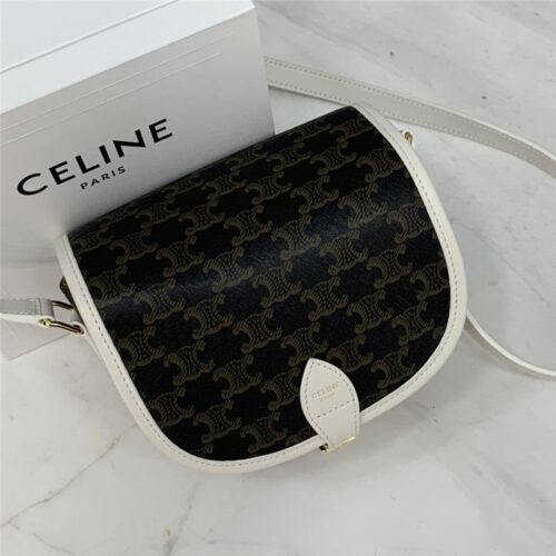 High Quality Luxury Celine Folco Triomphe Canvas Medium Bags – Style 24801 product detail