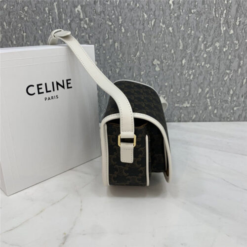 High Quality Luxury Celine Folco Triomphe Canvas Medium Bags – Style 24801 product detail