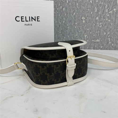 High Quality Luxury Celine Folco Triomphe Canvas Medium Bags – Style 24801 product detail