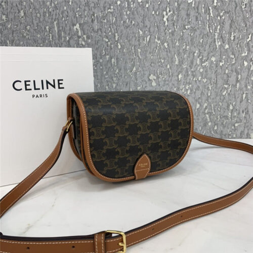 High Quality Luxury Celine Folco Triomphe Canvas Medium Handbag Bags – Style 24799 product detail
