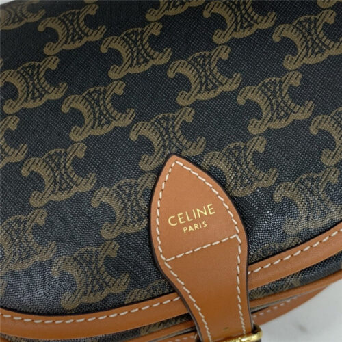 High Quality Luxury Celine Folco Triomphe Canvas Medium Handbag Bags – Style 24799 product detail
