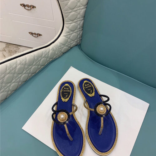 High Quality Luxury René Caovilla Slippers Sandals – Style 52102