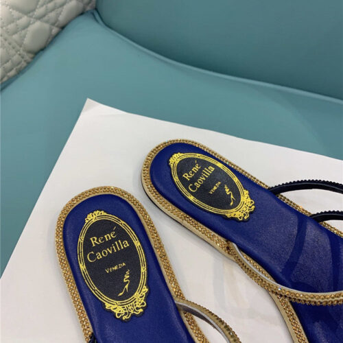 High Quality Luxury René Caovilla Slippers Sandals – Style 52102 product detail