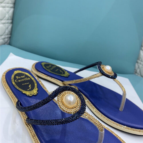 High Quality Luxury René Caovilla Slippers Sandals – Style 52102 alternate view