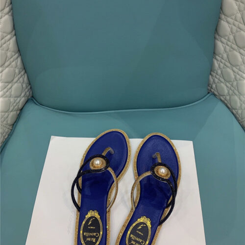 High Quality Luxury René Caovilla Slippers Sandals – Style 52102 product detail