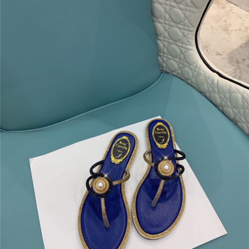 High Quality Luxury René Caovilla Slippers Sandals – Style 52102 product detail