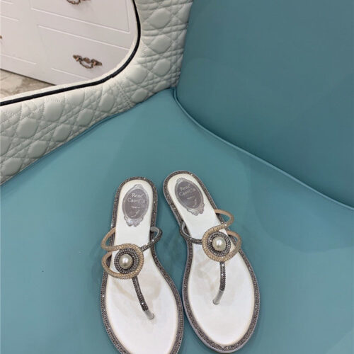 High Quality Luxury René Caovilla Slippers Sandals