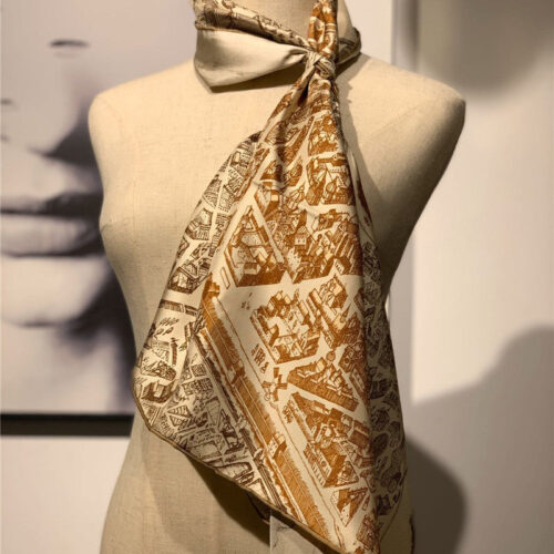 High Quality Luxury Hermes Horse City Scarf alternate view