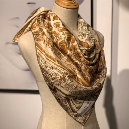 High Quality Luxury Hermes Horse City Scarf product detail