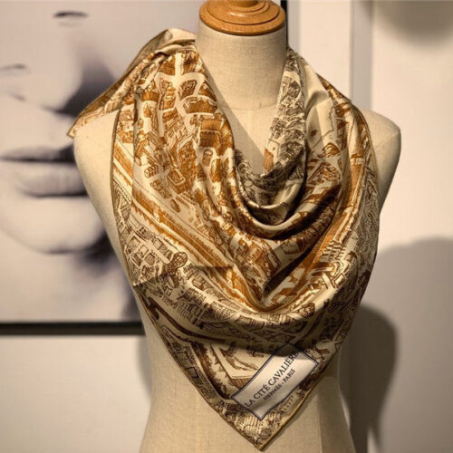 High Quality Luxury Hermes Horse City Scarf