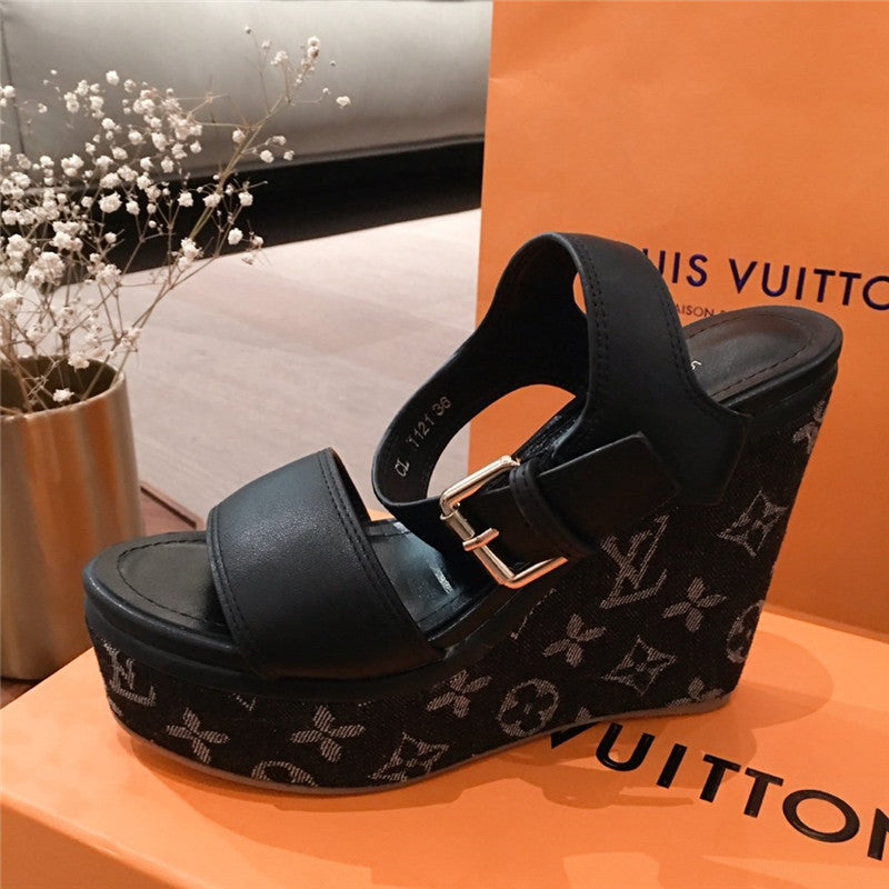 High Quality Luxury Louis Vuitton Platform Sandals Shoes product detail