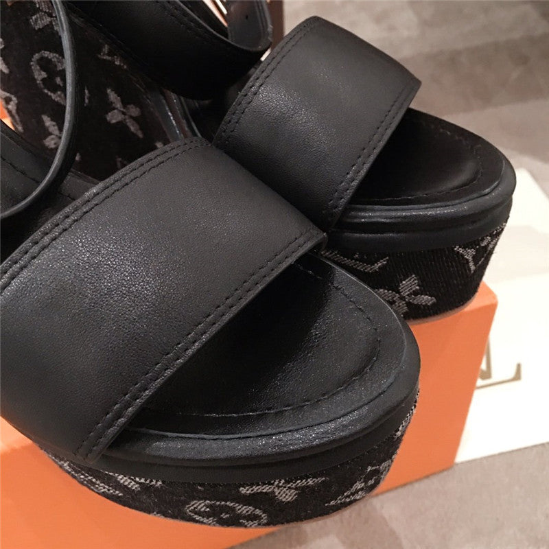 High Quality Luxury Louis Vuitton Platform Sandals Shoes product detail