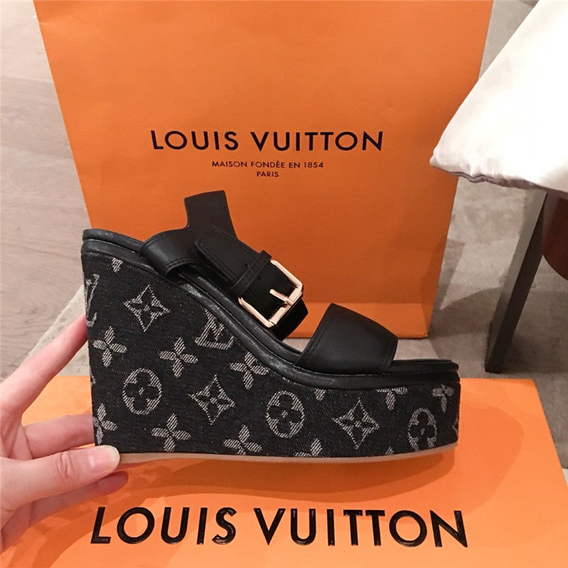 High Quality Luxury Louis Vuitton Platform Sandals Shoes product detail