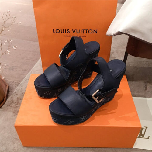 High Quality Luxury Louis Vuitton Platform Sandals Shoes – Style 21572