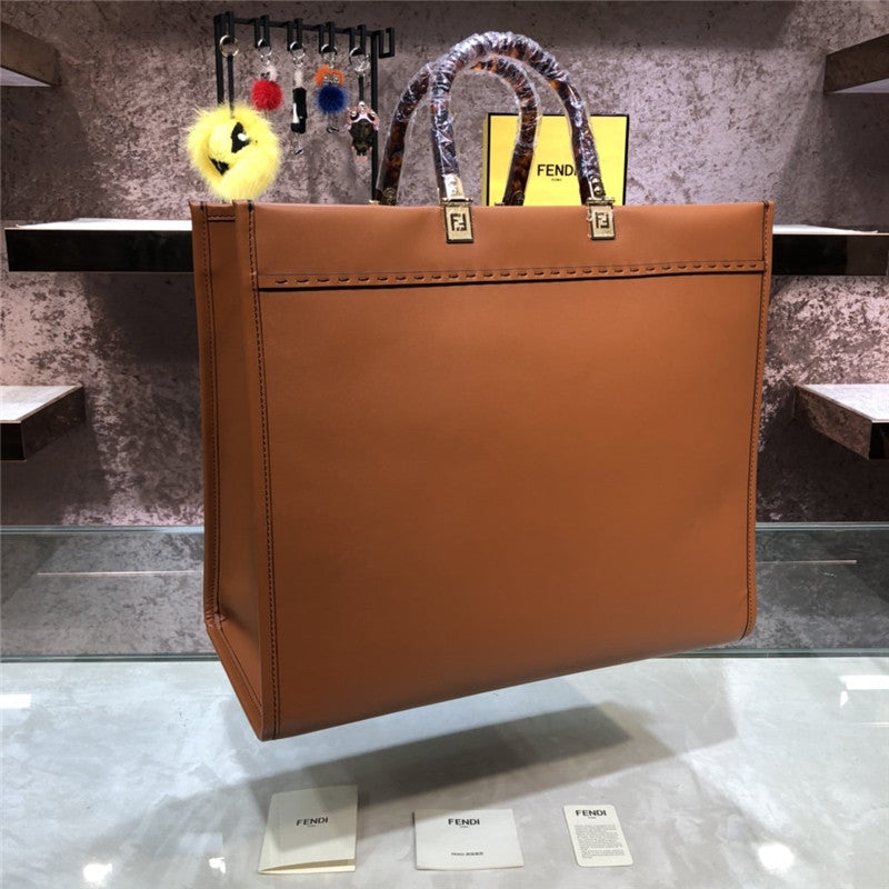 High Quality Luxury Fendi Sunshine Tote Brown product detail