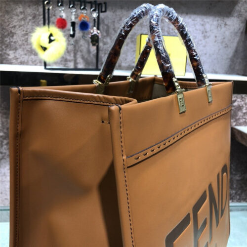 High Quality Luxury Fendi Sunshine Tote Brown product detail