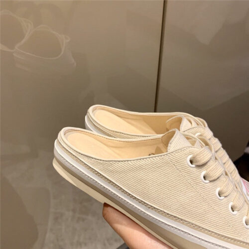 High Quality Luxury Chanel Canvas Slippers Women – Style 05158 product detail