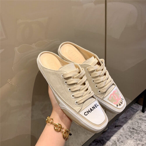 High Quality Luxury Chanel Canvas Slippers Women – Style 05158 alternate view