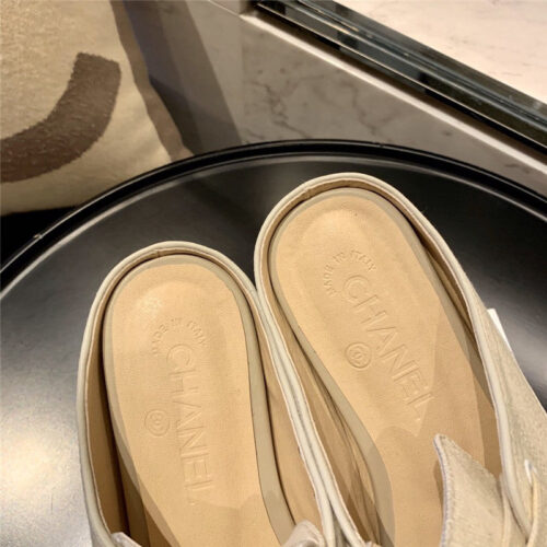 High Quality Luxury Chanel Canvas Slippers Women – Style 05158 product detail