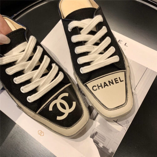 High Quality Luxury Chanel Canvas Slippers Women product detail