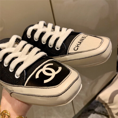 High Quality Luxury Chanel Canvas Slippers Women product detail