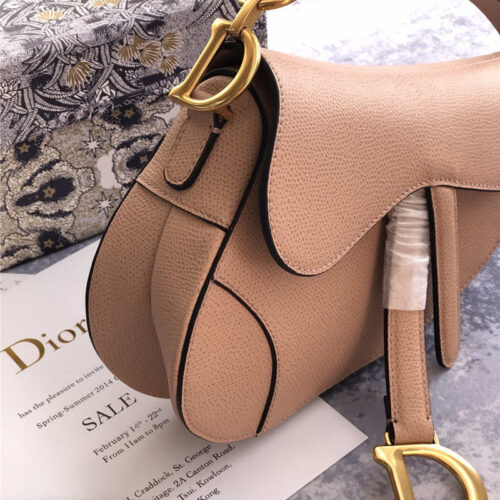 High Quality Luxury Dior Saddle Bag Pink product detail