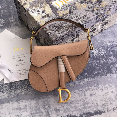 High Quality Luxury Dior Saddle Bag Pink product detail
