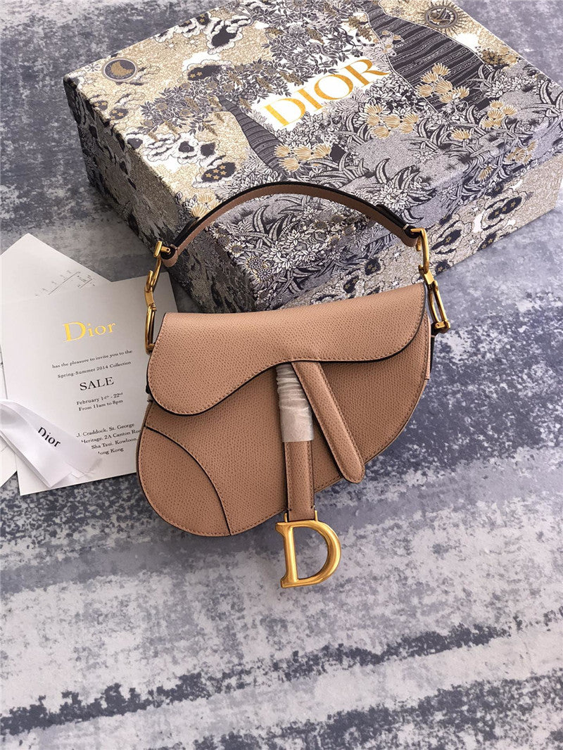 High Quality Luxury Dior Saddle Bag Pink product detail