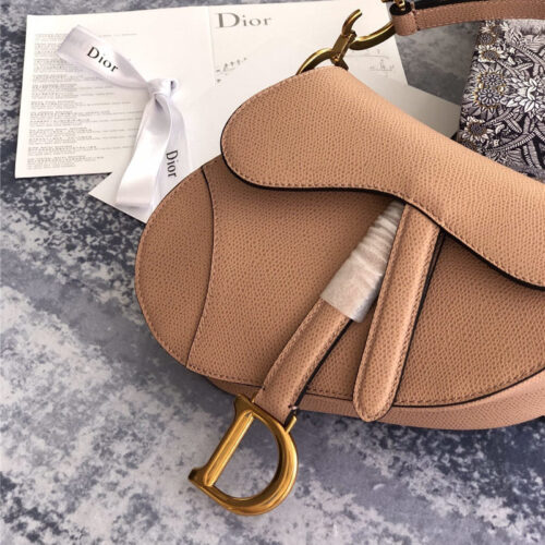 High Quality Luxury Dior Saddle Bag Pink product detail