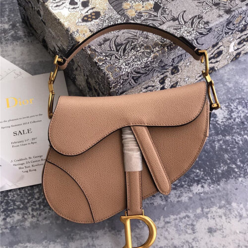 High Quality Luxury Dior Saddle Bag Pink