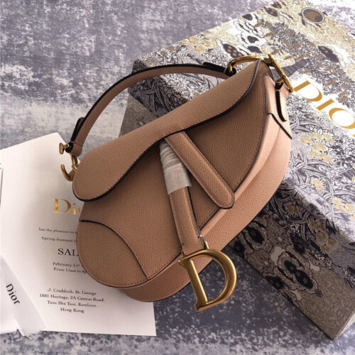High Quality Luxury Dior Saddle Bag Pink product detail