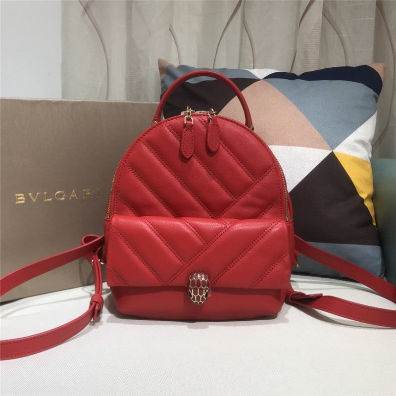 High Quality Luxury Bvlgari Serpenti Cabochon Backpack