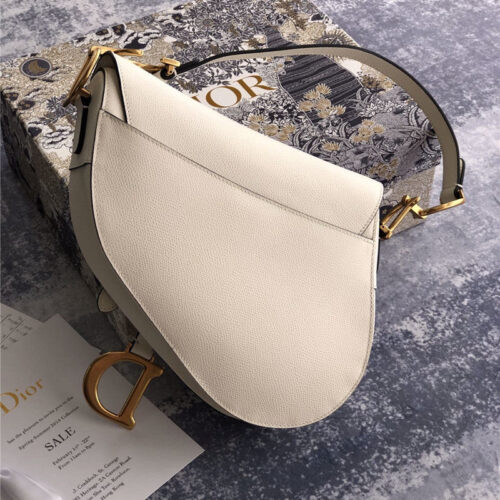 High Quality Luxury Dior Saddle Bag White product detail