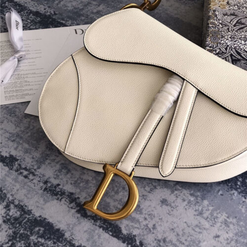 High Quality Luxury Dior Saddle Bag White product detail