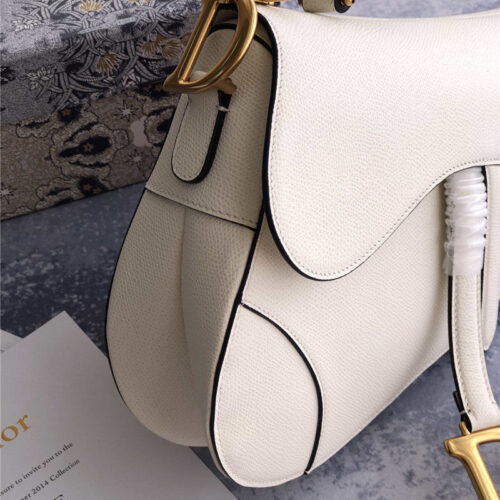 High Quality Luxury Dior Saddle Bag White product detail