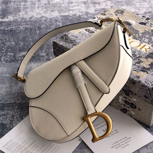 High Quality Luxury Dior Saddle Bag White product detail