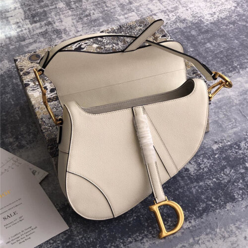 High Quality Luxury Dior Saddle Bag White product detail