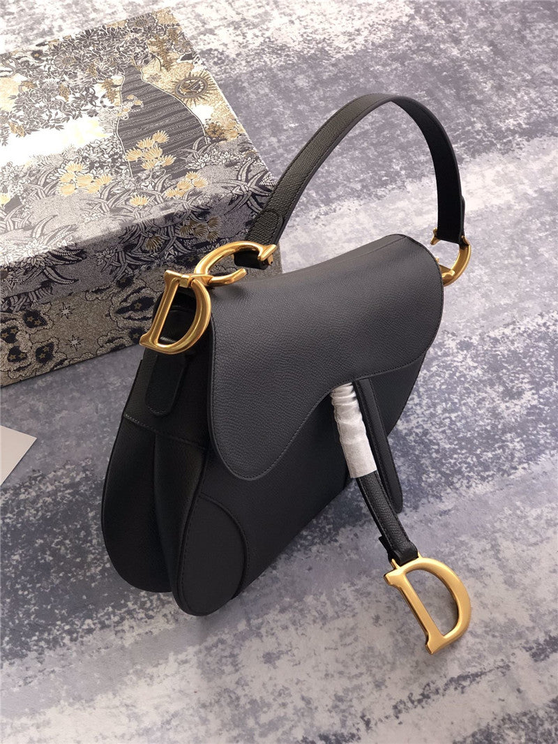 High Quality Luxury Dior Saddle Bag Black product detail